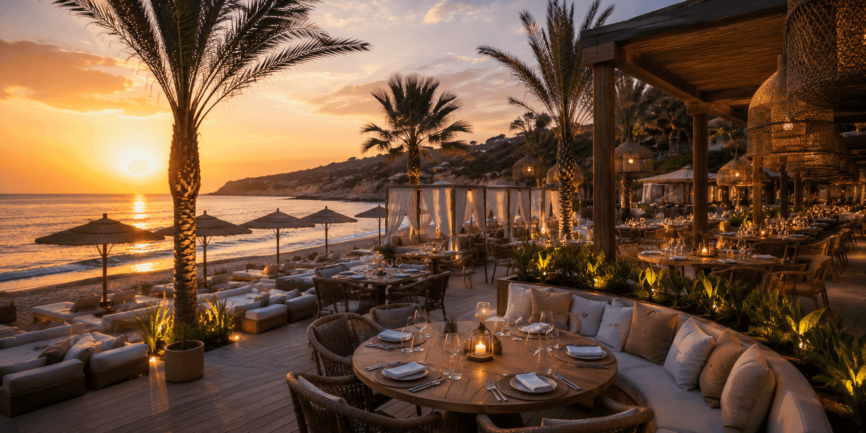 Restaurants und Beachclubs