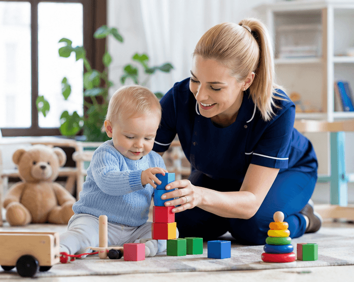 Kinderbetreuung während eines privaten Familienaufenthalts